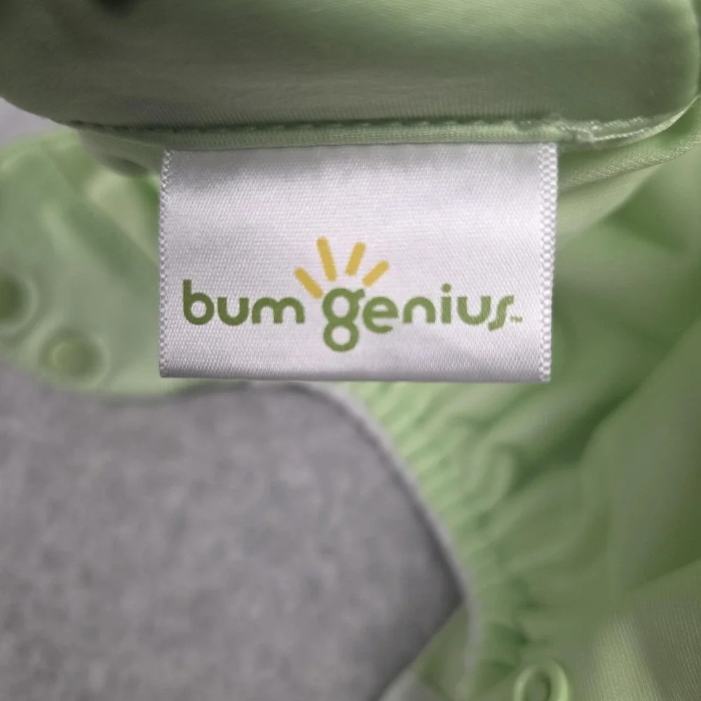BumGenius Buttons Reusable Cloth Diapers Lot 4 OSFM Newborn‎ USA Multicolor
